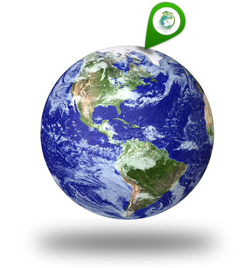 World globe CO2 neutral climate conveyor